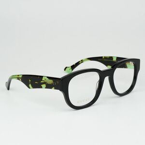 NEW Gucci GG1429O 003 Black Green Havana Square Men Eyeglasses GG 1429O